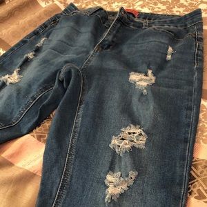 Distressed Skinny Jeans